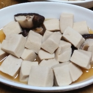 高野豆腐とオクラの煮物